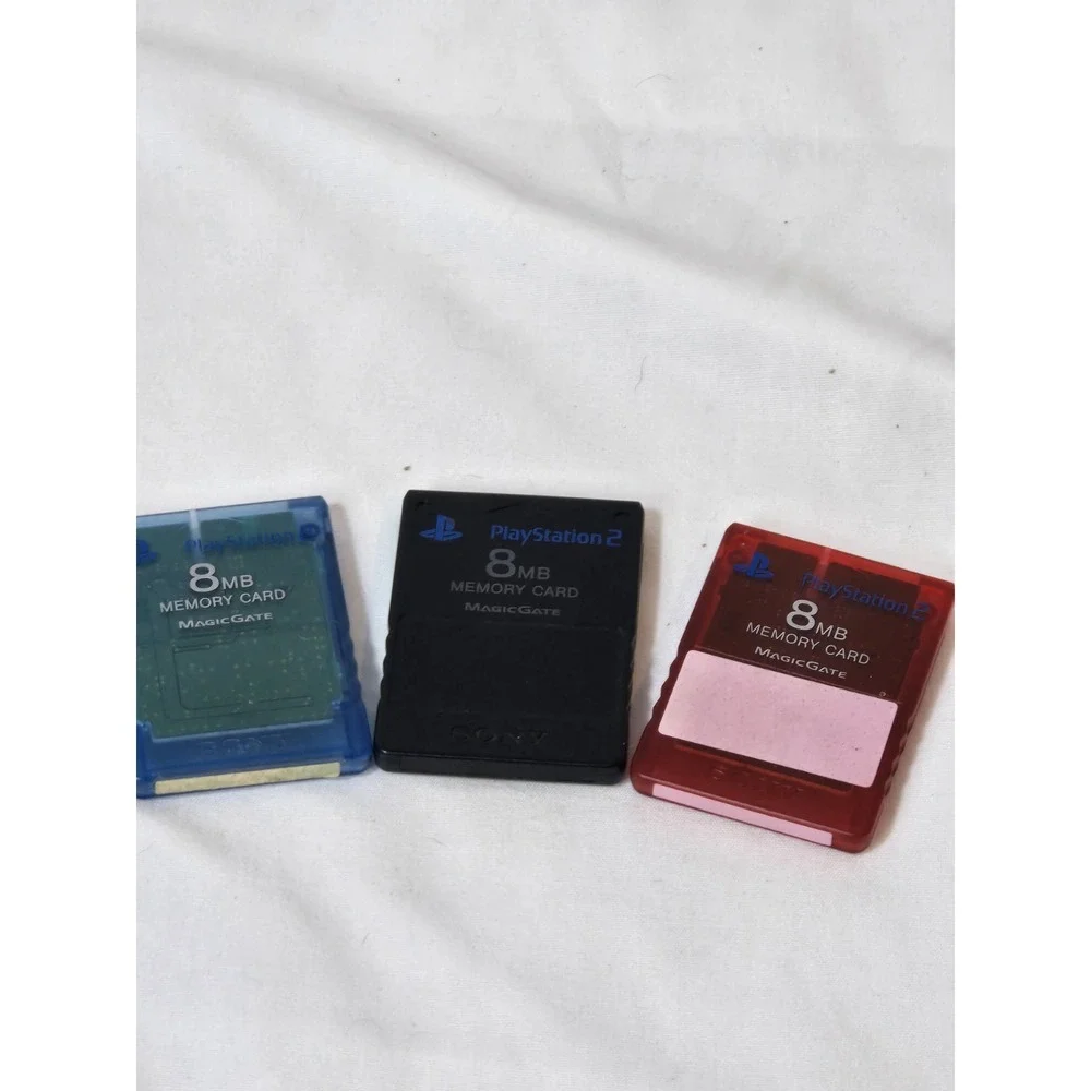 Genuine Sony Playstation 2 PS2 MagicGate 8mb Memory Cards SCPH-10020 (Lot of 7)